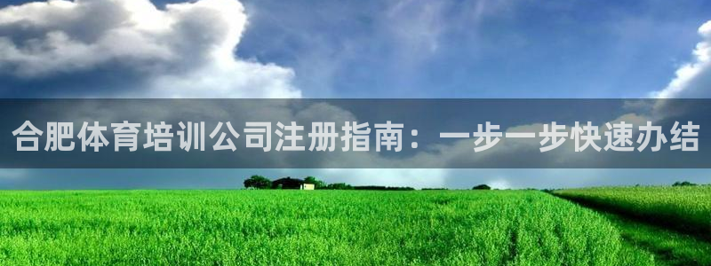 富联申购中签号：合肥体育培训公司注册指南：一步一步快
