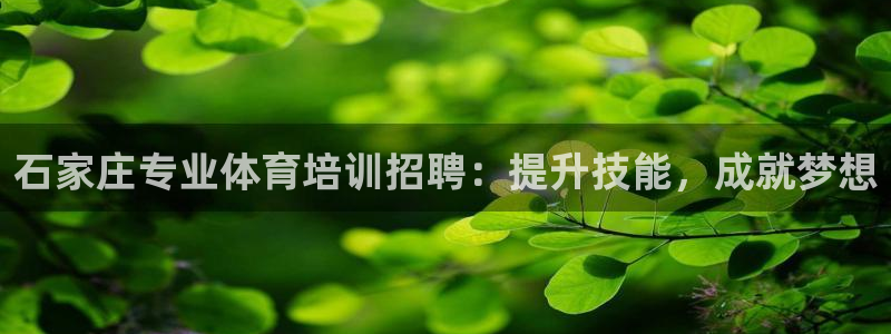 富联娱乐官方网站入口下载：石家庄专业体育培训招聘：提